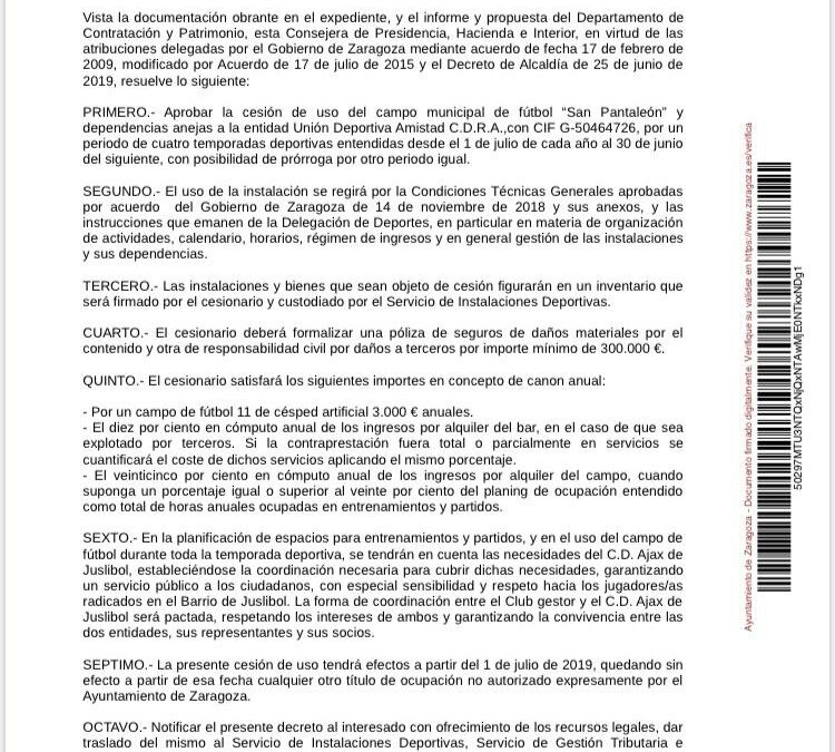 Decreto de la Consejería de Presidencia, Hacienda e Interior